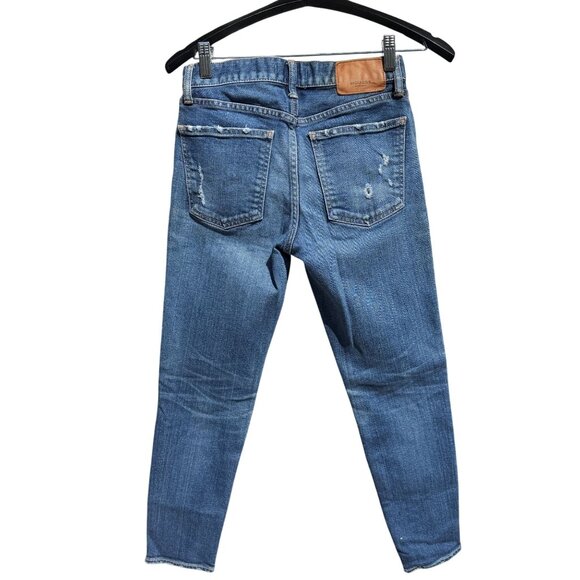 MOUSSY Vintage Distressed Lancaster Skinny Dark Blue Denim Jeans SZ 25 - Picture 6 of 13